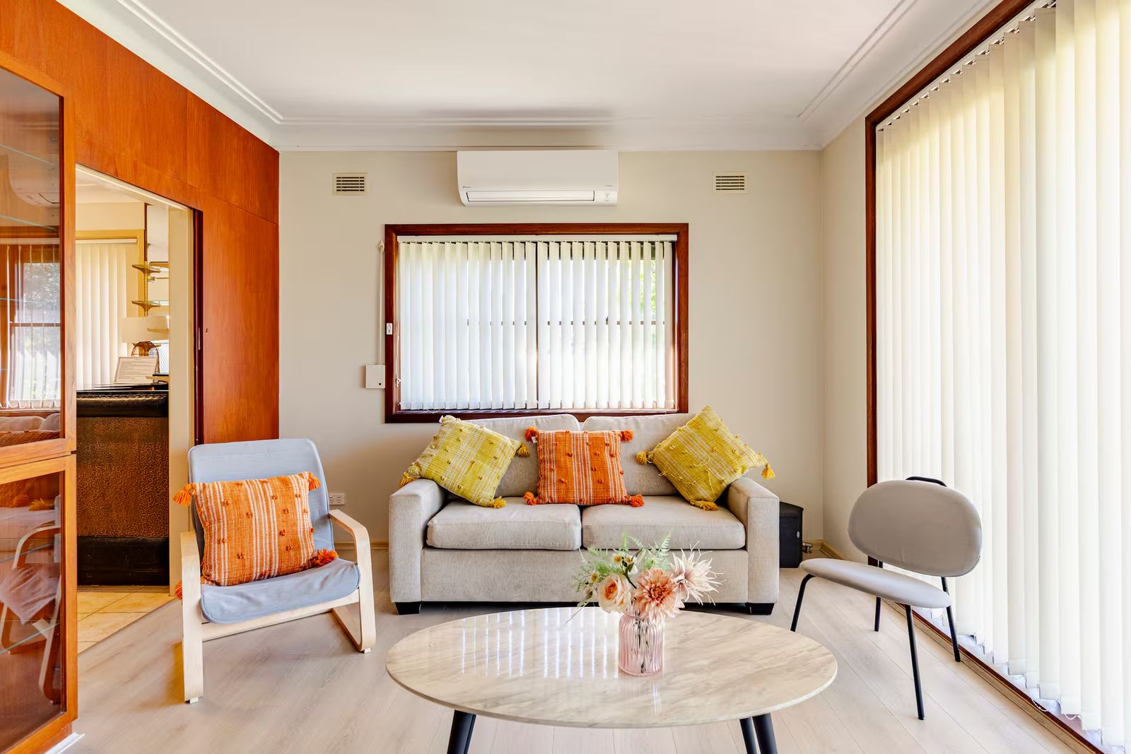 Lounge room with sofa and coffee table